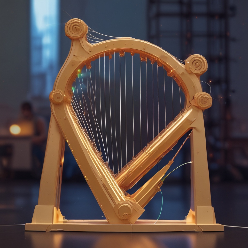 Laser harp device